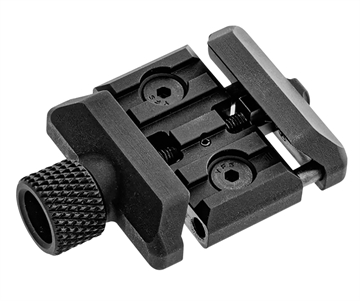 Picture of Magpul Industries QR Rail Grabber, Developed Primarily For Magpul Bipods, True Quick-Release Plate That is Compatible With a Wide Variety of Products That Use The A.R.M.S. 17S Style Footprint, Compatible With Both Picatinny and RRS/ARCA Interfaces, Aluminum, Black MAG1196-BLK MAG1196BLK