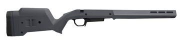 Picture of Magpul Hunter American Stock Gray Adjustable Synthetic Stock with Aluminum Chassis for Short Action Ruger American Right Hand Includes STANAG Mag Well MAG1207GRY