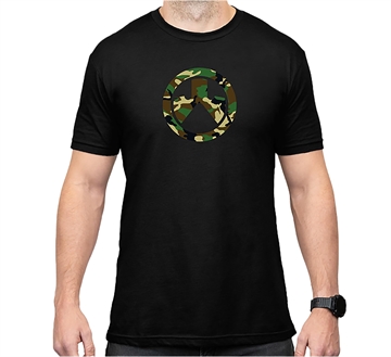 Picture of Magpul MAG1225-001-S Woodland Camo  Black Cotton/Polyester Short Sleeve Small 840815134787