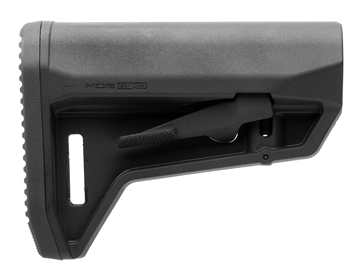 Picture of Magpul Industries MOE SL-M Carbine Stock, Fits Mil-Spec Buffer Tubes, Matte Finish, Black MAG1242-BLK MAG1242BLK