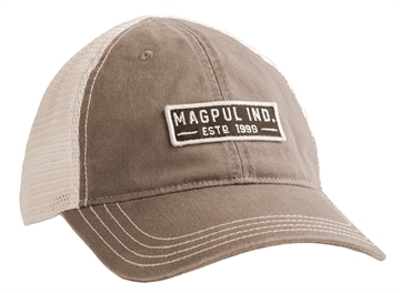 Picture of Magpul MAG1260-252 Established Garment Trucker Hat Driftwood Adjustable Snapback OSFA Embroidered Patch MAG1260252