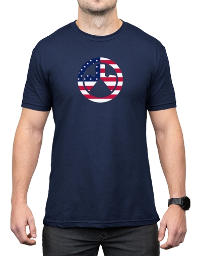 Picture of Magpul Independence Icon Navy Cotton/Polyester Short Sleeve Small MAG1281410S