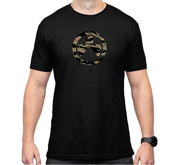 Picture of Magpul MAG1292-001-M Tiger Stripe Icon  Black Cotton/Polyester Short Sleeve Medium 840815139249