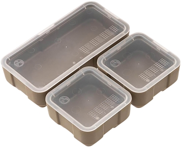Picture of Magpul Industries DAKA Bins, 2X2 and 2X4 Set, Compatible with DAKA GRID Organizer Panels, 2X2 Measures 3.2"x 3.2"x 1.3" and 2X4 Measures 3.2"x 6.9"x 1.3" Internal, Matte Finish, Flat Dark Earth, (1) 2X4 Bin and (2) 2X2 Bins Included MAG1389-FDE MAG1389FDE