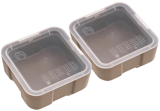 Picture of Magpul Industries DAKA Bins, 2X2, Compatible with DAKA GRID Organizer Panels, Matte Finish, Flat Dark Earth, 3.2"x 3.2"x 1.3" Internal, (2) 2X2 Bins Included MAG1390-FDE MAG1390FDE