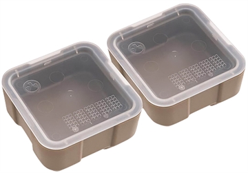 Picture of Magpul Industries DAKA Bins, 2X2, Compatible with DAKA GRID Organizer Panels, Matte Finish, Flat Dark Earth, 3.2"x 3.2"x 1.3" Internal, (2) 2X2 Bins Included MAG1390-FDE MAG1390FDE