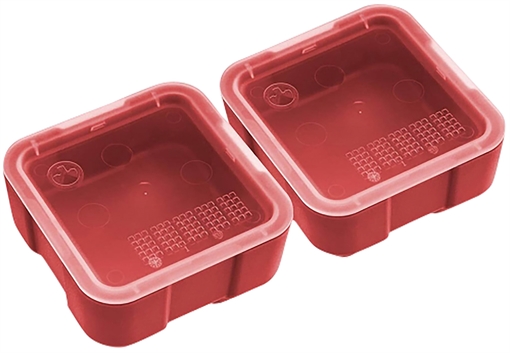 Picture of Magpul Industries DAKA Bins, 2X2, Compatible with DAKA GRID Organizer Panels, Matte Finish, Red, 3.2"x 3.2"x 1.3" Internal, (2) 2X2 Bins Included MAG1390-RED MAG1390RED