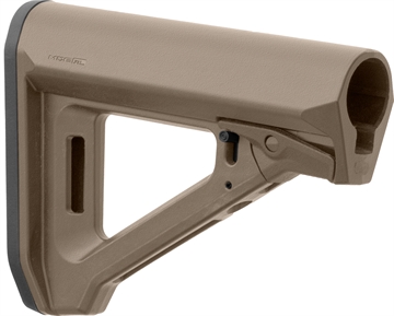 Picture of Magpul Industries MOE RL Carbine Stock, Fits AR-15 with Mil-Spec Buffer Tube, Matte Finish, Flat Dark Earth MAG1440FDE