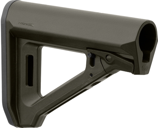 Picture of Magpul Industries MOE RL Carbine Stock, Fits AR-15 with Mil-Spec Buffer Tube, Matte Finish, Olive Drab Green MAG1440ODG