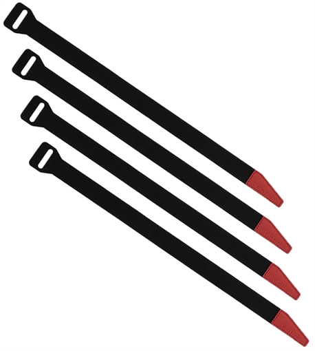 Picture of Magpul Industries DAKA Gear Straps, Compatible with All DAKA GRID Organizer Systems, 12"x.75", Matte Finish, Black and Red, 4 Straps Included MAG1442-BLK MAG1442BLK