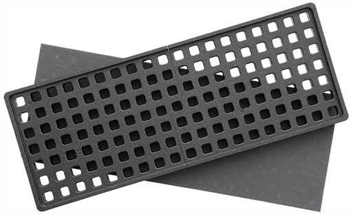 Picture of Magpul Industries DAKA GRID Organizer, Fits Plano All Weather 2 52", Matte Finish, Black, Includes (6) Tripple Blocks, (6) Double Blocks and Replacement Base Foam MAG1459-BLK MAG1460BLK