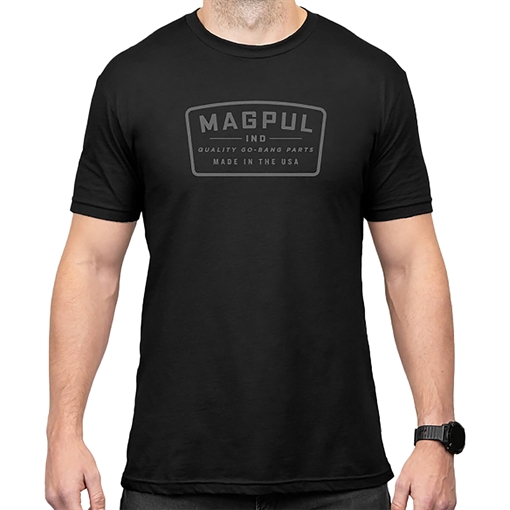 Picture of Magpul MAG1526-001-M Go Bang Parts  Black Cotton/Polyester Short Sleeve Medium 840815149941