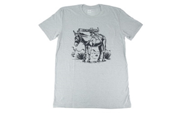 Picture of Magpul MAG1528-041-2XL Burro CVC  Stone Gray Heather Cotton/Polyester Short Sleeve 2XL 840815150176