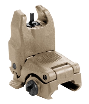Picture of Magpul Industries MBUS Back-Up Front Sight Gen 2, Fits Picatinny Rails, Flip Up, Flat Dark Earth MAG247-FDE MAG247FDE