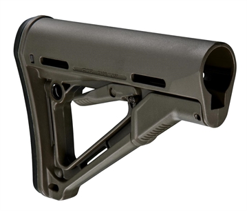Picture of Magpul MAG310-ODG CTR Carbine Stock OD Green Synthetic for AR-15, M16, M4 with Mil-Spec Tube (Tube Not Included) MAG310ODG