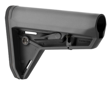 Picture of Magpul MAG347-GRY MOE SL Carbine Stock Stealth Gray Synthetic for AR-15, M16, M4 with Mil-Spec Tube (Tube Not Included) MAG347GRY