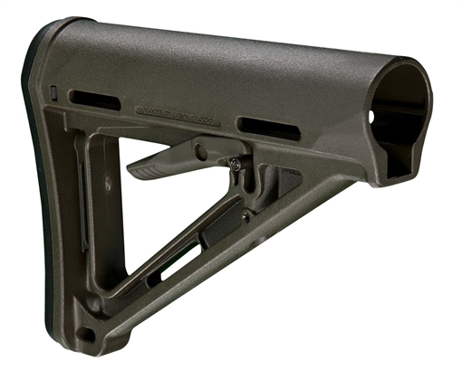 Picture of Magpul MAG400-ODG MOE Carbine Stock OD Green Synthetic for AR-15, M16, M4 with Mil-Spec Tube (Tube Not Included) MAG400ODG