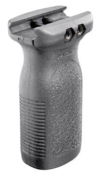 Picture of Magpul MAG412-GRY RVG Aggressive Textured Gray Polymer Rail Vertical Grip for AR-Platform MAG412GRY
