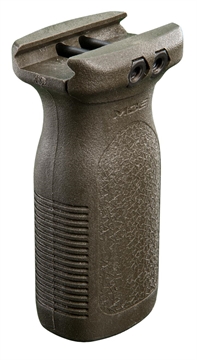 Picture of Magpul MAG412-ODG RVG Aggressive Textured OD Green Polymer Rail Vertical Grip for AR-Platform MAG412ODG