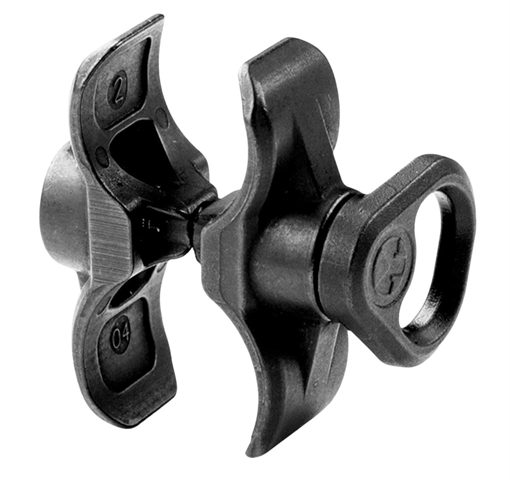 Picture of Magpul Industries Forward Sling Mount, Dedicated Fit For The Remington 870 And Mossberg 500, 590, And Maverick Shotguns With An Extended Mag Tube, Melonite Treated Steel, Black MAG508-BLK MAG508BLK