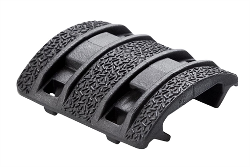 Picture of Magpul Industries XTM Enhanced Rail Panel, Fits Picatinny Rail, 4 Two Piece Panels, Polymer Construction, Black MAG510-BLK MAG510BLK