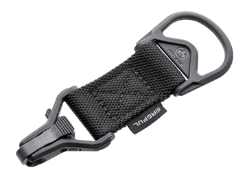 Picture of Magpul MAG516-BLK MS1/MS3 Sling Adapter made of Steel with Black Melonite Finish, Polymer Hardware, Nylon 1.25" Webbing & Two to One-Point Design for AR-15, M4 & M16 MAG516BLK