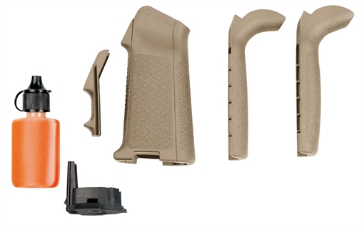 Picture of Magpul MAG520-FDE MIAD Type 1 Gen 1.1 Grip Kit Polymer Aggressive Textured Flat Dark Earth for AR Platform MAG520FDE