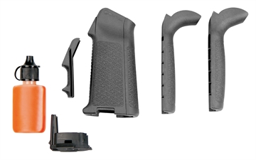 Picture of Magpul MAG521-GRY MIAD Type 2 Gen 1.1 Grip Kit Polymer Aggressive Textured Gray for AR Platform MAG521GRY