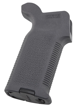 Picture of Magpul MAG522-GRY MOE-K2 Grip Aggressive Textured Gray Polymer for AR-15, AR-10, M4, M16, M110, SR25 MAG522GRY