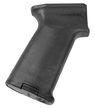 Picture of Magpul MAG537-BLK MOE+ Grip Black Polymer with OverMolded Rubber for AK-47, AK-74 MAG537BLK