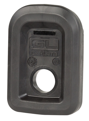 Picture of Magpul Industries GL L-Plate, Fits PMAG 17 GL9 And PMAG 15 GL9, Replaces Original PMAG GL9 Floor Plate, Reinforced Polymer With Rubber Overmold, 3 Pack, Black, Fits Glock MAG567-BLK MAG567BLK