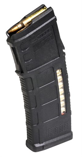 Picture of Magpul Industries PMAG 30 AUS M3 Magazine, 223 Remington/556NATO, 30 Rounds, Fits Steyr Aug Rifles, with Window, Black MAG575-BLK MAG575BLK