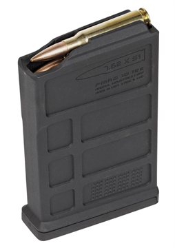 Picture of Magpul MAG579-BLK PMAG Black AICS 10rd 6.5 Creedmoor/308 Win/7mm-08 Rem/260 Rem/243 Win/7.62x51mm NATO for Short Bolt Action Rifles MAG579BLK
