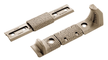 Picture of Magpul Industries M-LOK Hand Stop Kit, Includes one M-LOK Hand Stop, one M-LOK Index Panel, and one M-LOK Rail Cover Type 2, Flat Dark Earth MAG608-FDE MAG608FDE