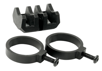 Picture of Magpul Industries Light Mount V-Block and Rings, Fits Magpul Light Mounts, Black MAG614-BLK MAG614BLK