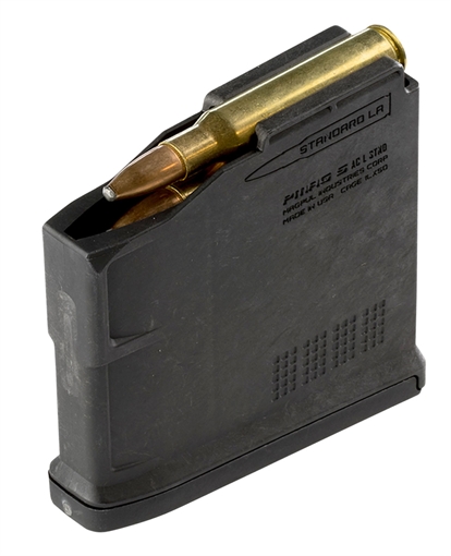 Picture of Magpul MAG671-BLK PMAG 5rd AICS 270 Win/30-06 Springfield/25-06 Rem/280 Rem/8mm-06 Ackley Improved Fits Bolt Action Rifles/Long Action Black Polymer MAG671BLK