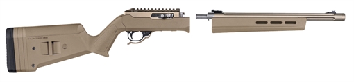 Picture of Magpul MAG760-FDE Hunter X-22 Stock Fixed Adjustable Comb Flat Dark Earth Synthetic for Ruger 10/22 Takedown MAG760FDE
