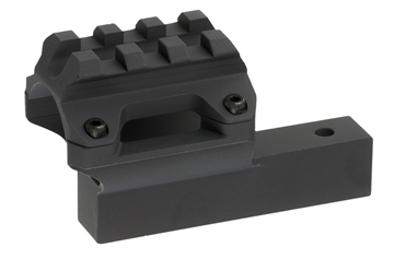 Picture of Magpul Industries Hunter X-22 Backpacker Optics Mount, For Ruger 10/22 Takedown, Black Finish, Barrel Mounted Aluminum Optic Rail, Replaces Factory Takedown Barrel Block MAG799-BLK MAG799BLK