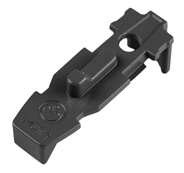 Picture of Magpul MAG803-BLK Tactile Lock-Plate Type 1 Made of Polymer w/ Black Finish & 1/8" Single Ridge for PMAG 10/20/30 AR/M4 GEN M3/300 B GEN M3 Floor Plates/5 Per Pack MAG803BLK