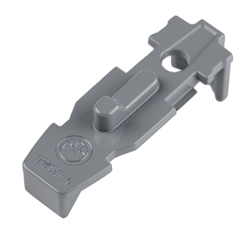 Picture of Magpul MAG803-GRY Tactile Lock-Plate Type 1 Made of Polymer w/ Stealth Gray Finish & 1/8" Single Ridge for PMAG 10/20/30 AR/M4 GEN M3/AR 300 B GEN M3 Floor Plates/5 Per Pack MAG803GRY