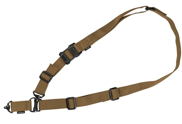 Picture of Magpul MS4 QDM Sling Coyote Tan Nylon 48"-60" OAL Adjustable One-Two Point AR Platform MAG953COY