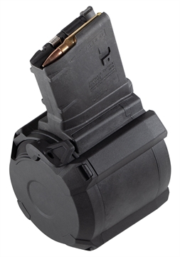 Picture of Magpul Industries Magazine, PMAG D-50, 308 Winchester/762NATO, 50 Rounds, Fits DPMS/SR25/LaRue OBR, Black MAG993-BLK MAG993BLK