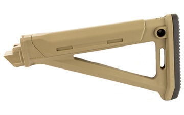 Picture of Magpul Industries MOE AK Stock, Fits AK Variants Except Yugo Pattern or Norinco Type 56S/MAK90 Rifles, Internal storage Compartment, Rubber Butt-Pad, Rear Sling Mounts, Flat Dark Earth MAG616-FDE MAG616FDE