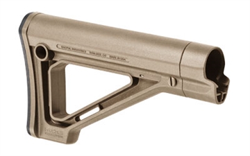 Picture of Magpul MAG480-FDE MOE Carbine Stock Fixed Flat Dark Earth Synthetic for AR-15, M16, M4 with Mil-Spec Tubes (Tube Not Included) MAG480FDE