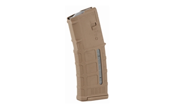 Picture of Magpul Industries Magazine, PMAG 30 AR/M4 M3 With Window, 223 Remington/556NATO, 30 Rounds, Fits AR Rifles, Medium Coyote Tan MAG556-MCT MAG556MCT