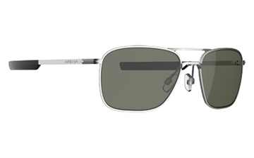 Picture of Magpul Industries Santini Eyewear, Matte Silver Frame, Gray Green Polarized Lens MAG1026-1-042-1900