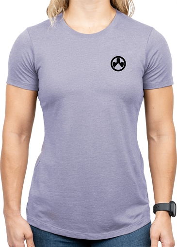 Picture of Magpul MAG1340-530-L Groovy Women's Orchid Heather Cotton/Polyester Short Sleeve Large MAG1340530L