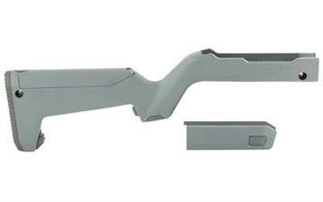Picture of Magpul Industries X-22 Backpacker Stock, Fits All Ruger 10/22 Takedowns, Including 10/22 Takedowns With Tactical Solutions SB-X Barrels, MOE SL Non-Slip Rubber Butt Pad, Storage Compartment Fits 3-10Rd Magazines, Gray MAG808-GRY MAG808GRY