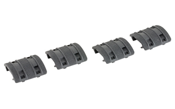 Picture of Magpul Industries XTM Enhanced Rail Panel, Fits Picatinny Rail, 4 Two Piece Panels, Polymer Construction, Gray MAG510-GRY MAG510GRY