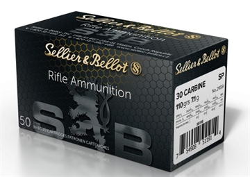 Picture of Sellier & Bellot Rifle 30Carbine 110gr Soft Point 50 Per Box/20 Case SB30B